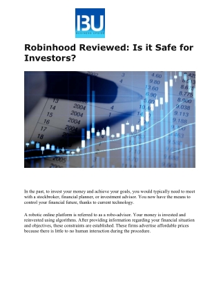 Robinhood Reviewed Is it Safe for Investors