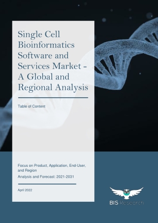 Single Cell Bioinformatics Software and Services Market