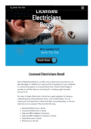 Licensed Electricians Bondi