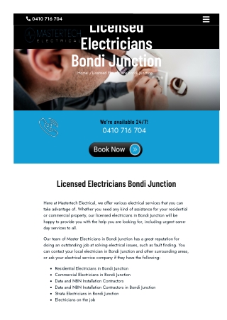 Licensed Electricians Bondi Junction