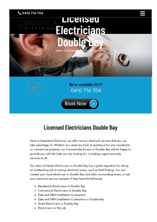 Licensed Electricians Double Bay