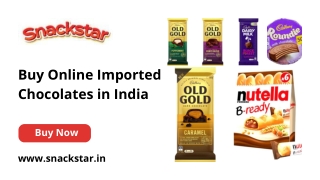 Buy Online imported chocolates in India - Snackstar