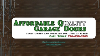 Garage Door Repair Anaheim, CA