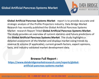 Global Artificial Pancreas Systems Market Size
