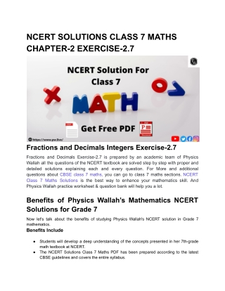 NCERT SOLUTIONS CLASS 7 MATHS CHAPTER-2 EXERCISE-2