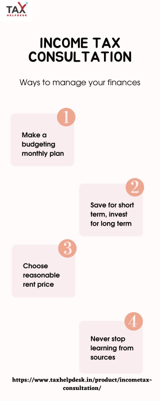Income Tax Consultation to Manage your Finances