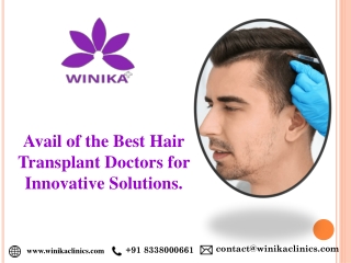 Avail of the Best Hair Transplant Doctors for Innovative Solutions.