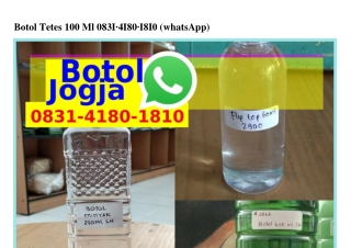 Botol Tetes 100 MlBotol Tetes 100 Ml ౦8౩l-Կl8౦-l8l౦(WA)