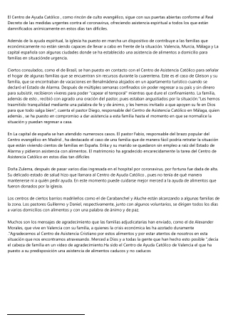 Acoge la ayuda de Dios merced a estos centros