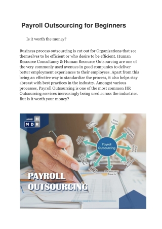 Payroll Outsourcing for Beginners