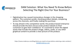 DAM Solution: What You Need To Know Before Selecting The Right One For Your Busi