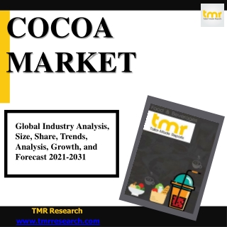 Global Cocoa market: Key Trends and Drivers