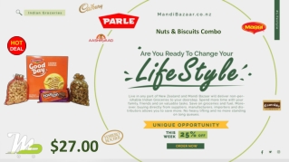 Nuts & Biscuits Combo - Rakhi Collection in New Zealand