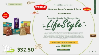 Nuts Namkeen Chocolate & Soan Papdi Combo - Rakhi Collection in New Zealand