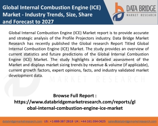 Global Internal Combustion Engine (ICE) Market PPT -
