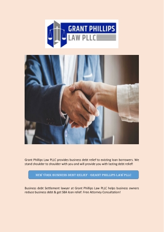 New York Business Debt Relief - Grant Phillips Law PLLC