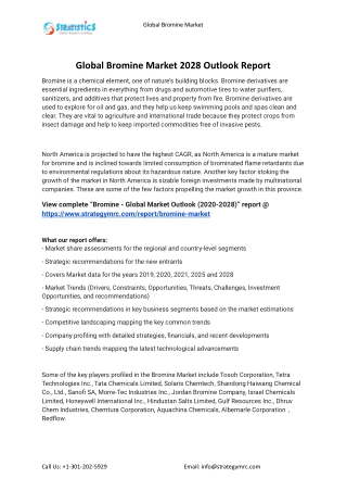 2021 Bromine Industry Global Analysis Report