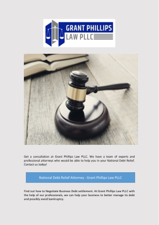 National Debt Relief Attorney - Grant Phillips Law PLLC