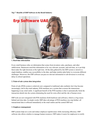 Erp Software UAE