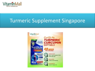 Turmeric Supplement Singapore