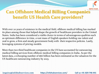 Can Offshore Medical Billing Companies benefit US Health Care providers