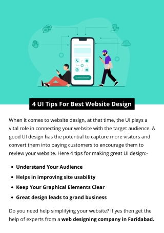 4 UI Tips For Best Website Design