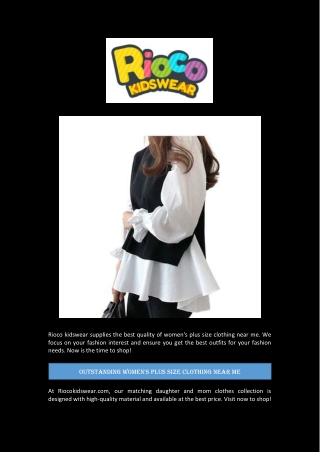 Outstanding women's plus size clothing near me