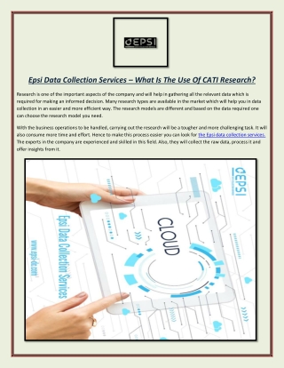 Epsi Data Collection Services – What Is The Use Of CATI Research?