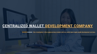 Centralized Wallet Development Company - Dappbrew