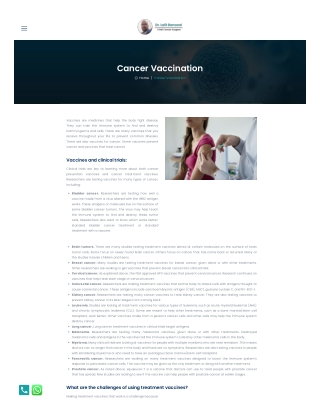 Cancer Vaccination- Dr.Lalit Banswal -Best Surgical Oncologist In Undri Pune-Best Cancer Specialist in Undri Pune