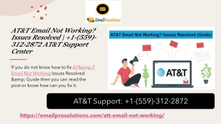 AT&T Email Not Working - Issues Resolved (Guide) -  1-(559)-312-2872 AT&T Support Services