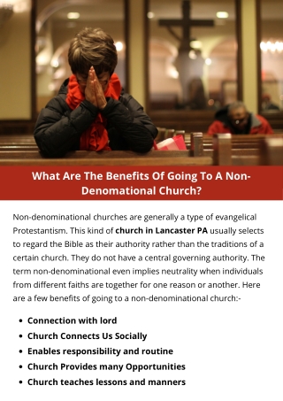 What Are The Benefits Of Going To A Non-Denomational Church