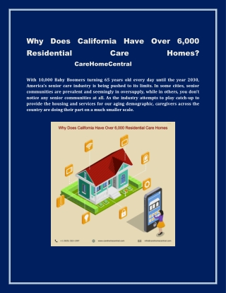 Why Does California Have Over 6,000 Residential Care Homes