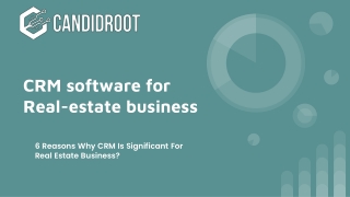 CRM software for Real-estate business