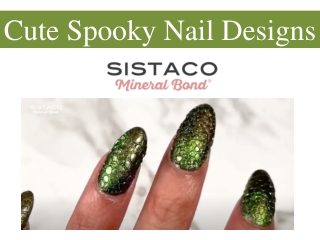 Cute Spooky Nail Designs