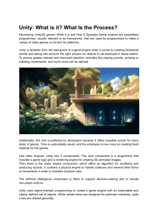 Unity_ What is it_ What Is the Process_