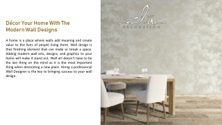 Professional Wall Designers In Orange County | Ecla Decoration