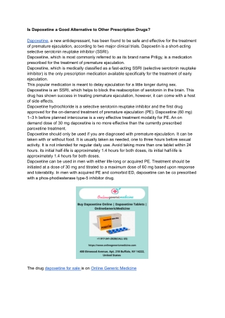 014 Dapoxetine Online