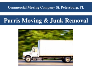 Commercial Moving Company St. Petersburg, FL