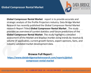 Global Compressor Rental Market share