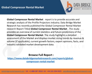 Global Compressor Rental Market