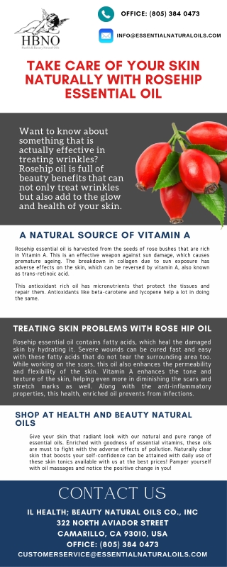 Take Care Of Your Skin Naturally With Rosehip Essential Oil