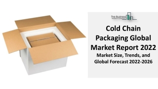 Cold Chain Packaging Market 2022 - Industry Size, Share, Segments Overview 2031