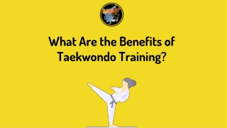 What Are the Benefits of Taekwondo Training?