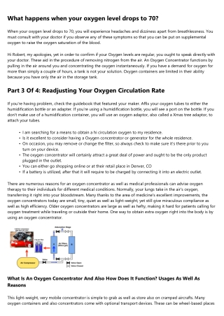 Oxygen Tanks Vs Oxygen Concentrators