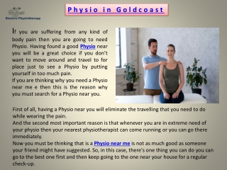 Physio in Goldcoast
