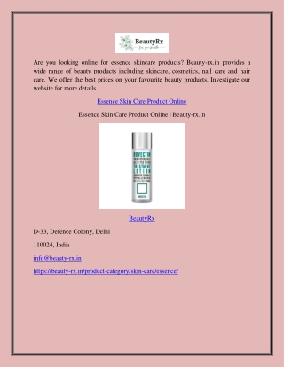 Essence Skin Care Product Online | Beauty-rx.in