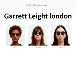 Garrett Leight London