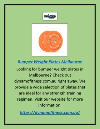 Seeking for the Best Bumper Weight Plates in Melbourne