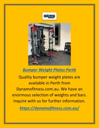 Find the Best Bumper Weight Plates in Perth